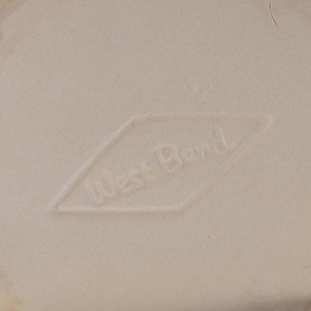 Vintage West Bend Electric Brown Stoneware Bean Pot Patio Server - Picture 7 of 11